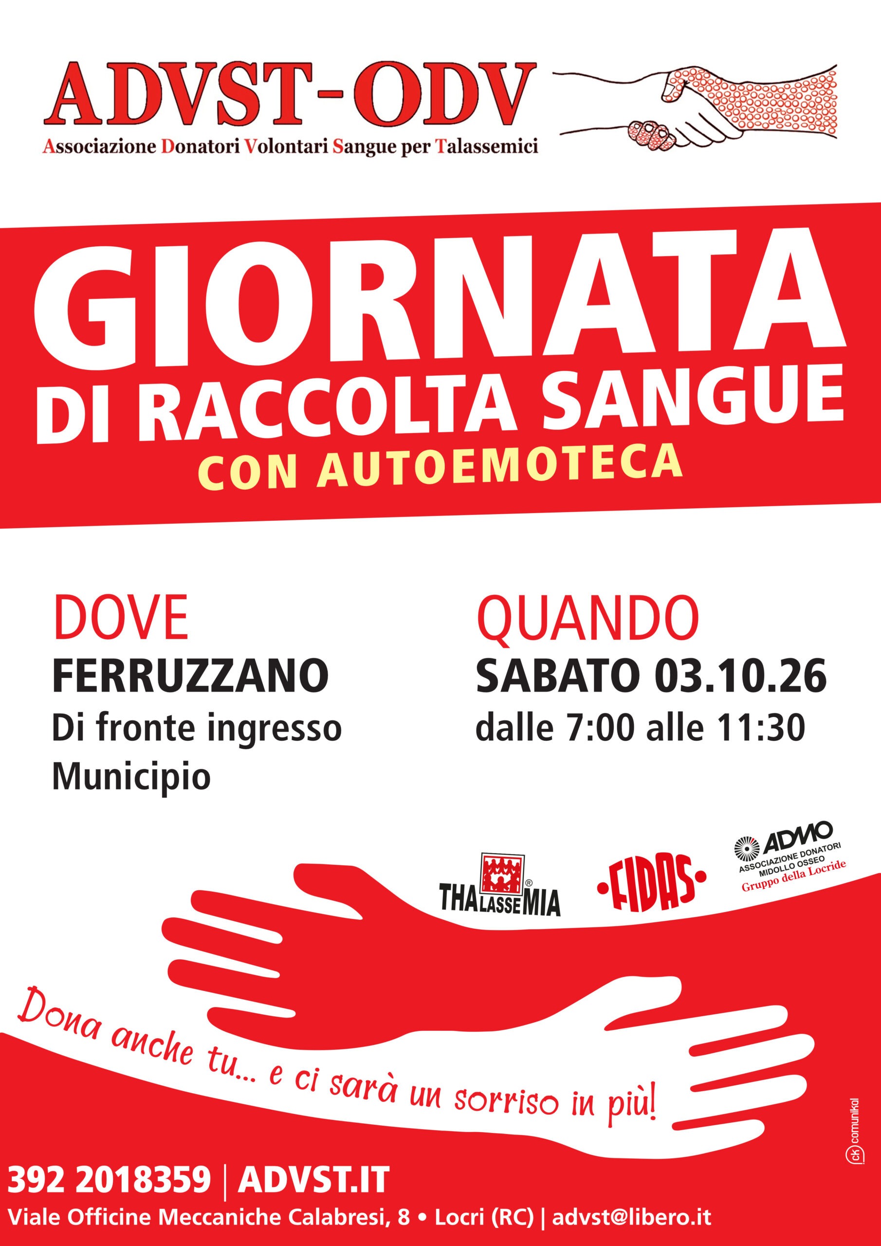 L’Autoemoteca ADVST-ODV a Ferruzzano